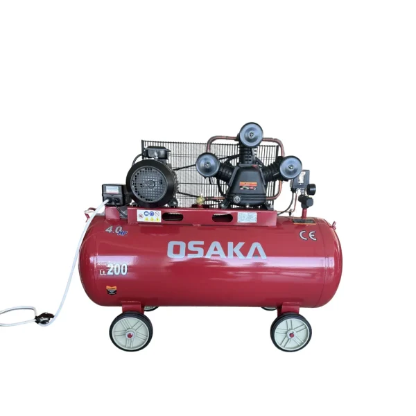 Бутален въздушен компресор OSAKA HM-W-0.36/200L 10 bar