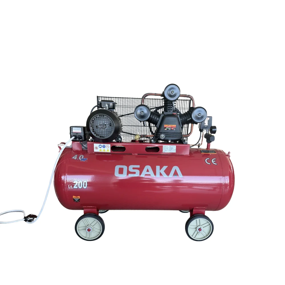 Бутален въздушен компресор OSAKA HM-W-0.36/200L 10 bar