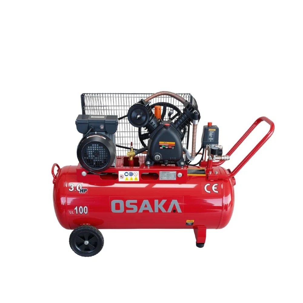 Бутален въздушен компресор OSAKA HM-V-0.25/100L 12 bar